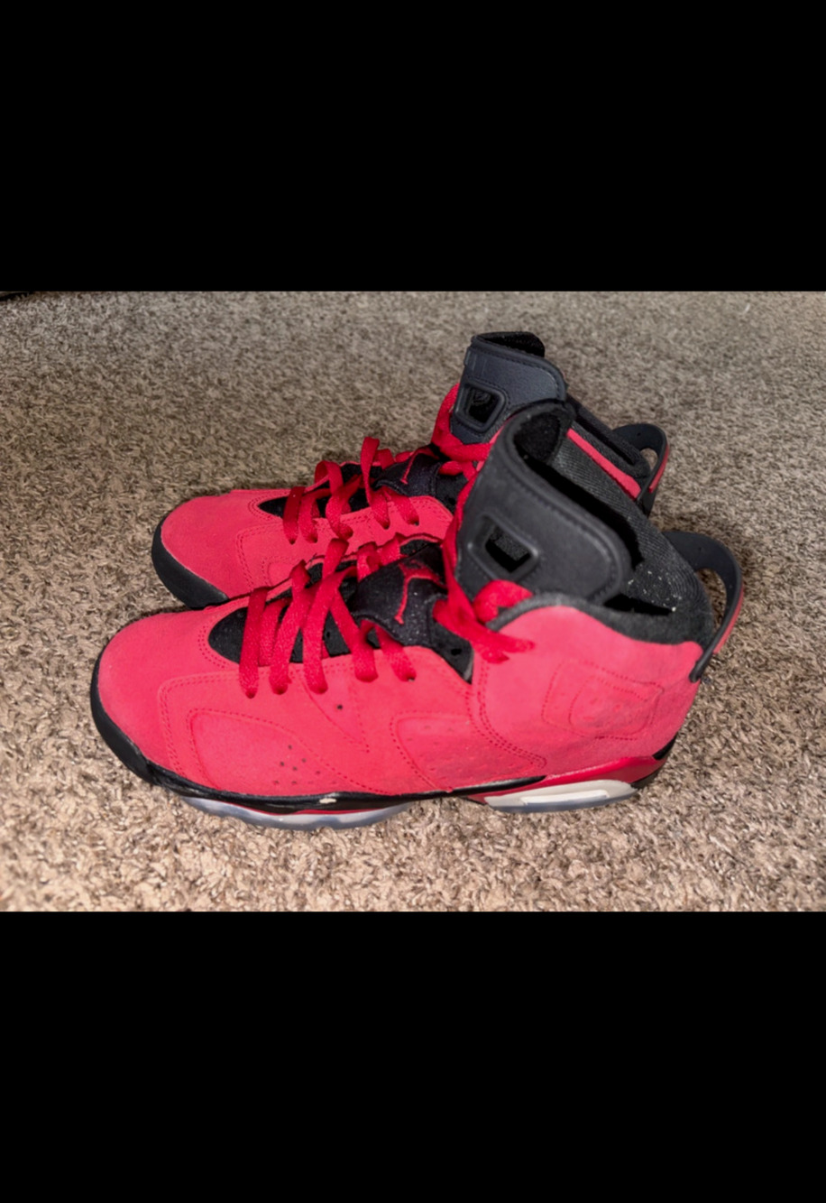 Air Jordan 6 Retro Toro Bravo Varsity Red Black Sneakers CT8529-600